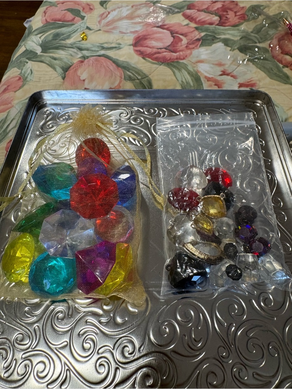 Assorted Decorative Gemstone Beads - Multicolor